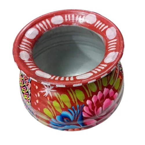 Truck Art Mutki – Hand-Painted Decorative Pot (16.5cm) | Traditional Pakistani Art for Home Décor & Gifts - Image 5