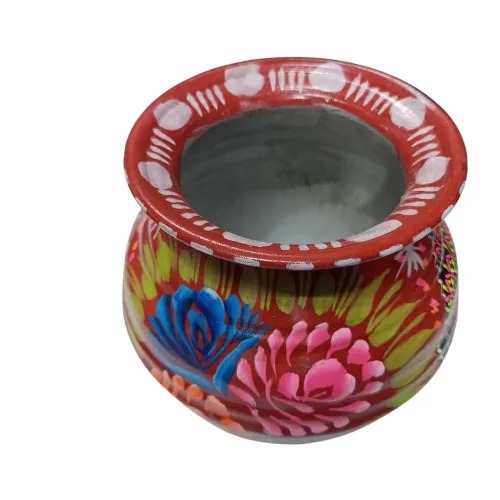 Truck Art Mutki – Hand-Painted Decorative Pot (16.5cm) | Traditional Pakistani Art for Home Décor & Gifts - Image 8