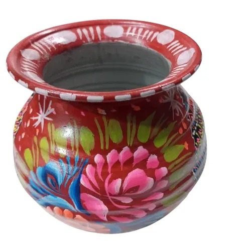 Truck Art Mutki – Hand-Painted Decorative Pot (16.5cm) | Traditional Pakistani Art for Home Décor & Gifts - Image 9