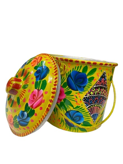 Truck Art Milk Bucket (Size : 15cmx12cm) - Image 6