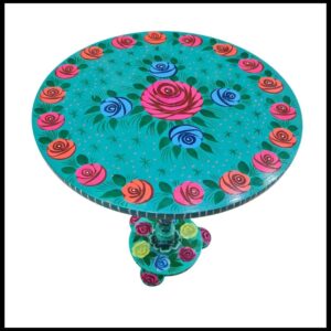 Truck Art Wooden Table (D-40 cm | H:50 cm)