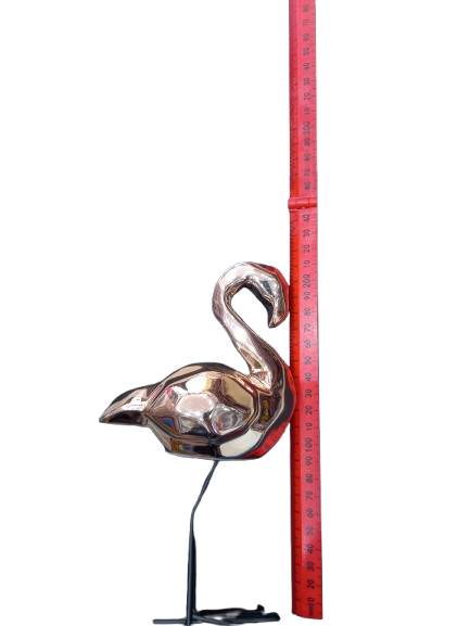 Elegant Golden Flamingo Metal Sculpture – Modern Home Décor Accent - Image 15