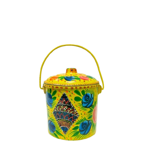 Truck Art Milk Bucket (Size : 14cmx11cm) - Image 15