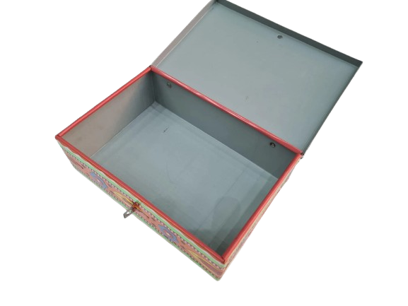 Chamakpatti Box: Real Truck Art Design for Storage and Decoration (W-20, H-14 cm) - Image 7