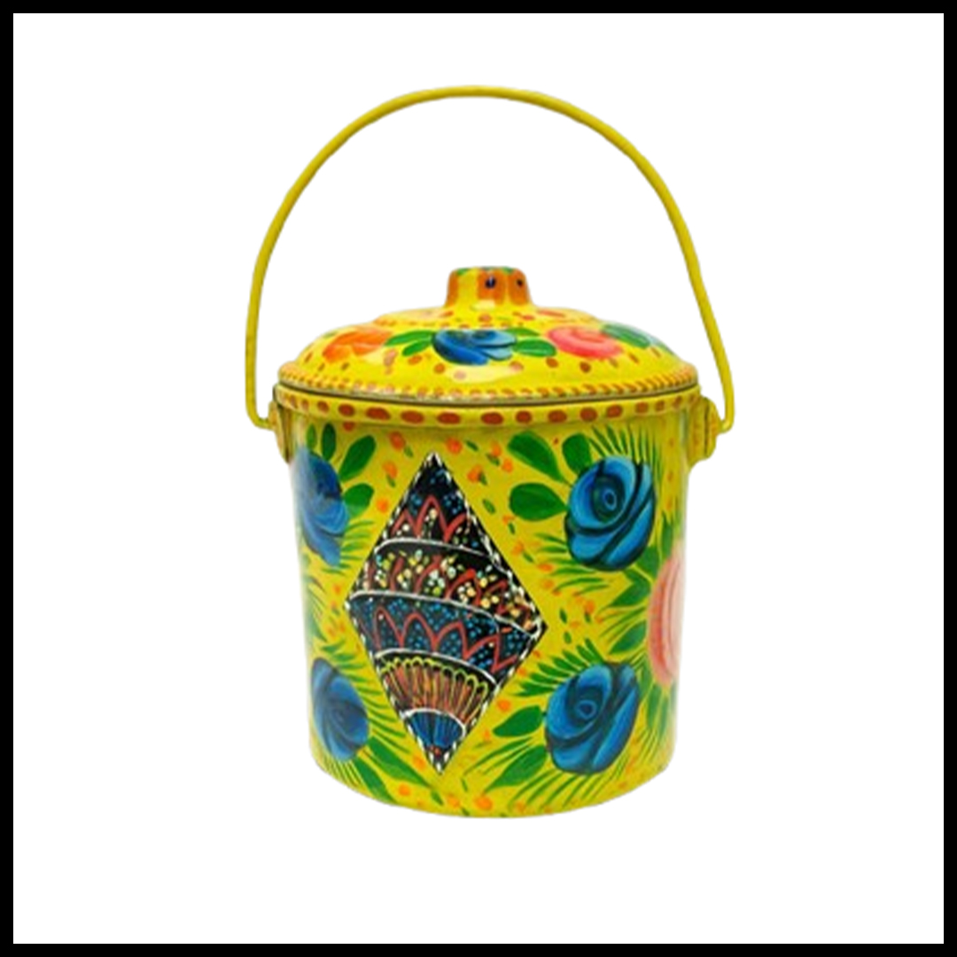 Truck Art Milk Bucket (Size : 15cmx12cm) - Image 2