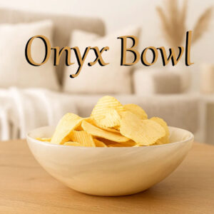 Onyx Bowl for Home Décor Size 5-inch