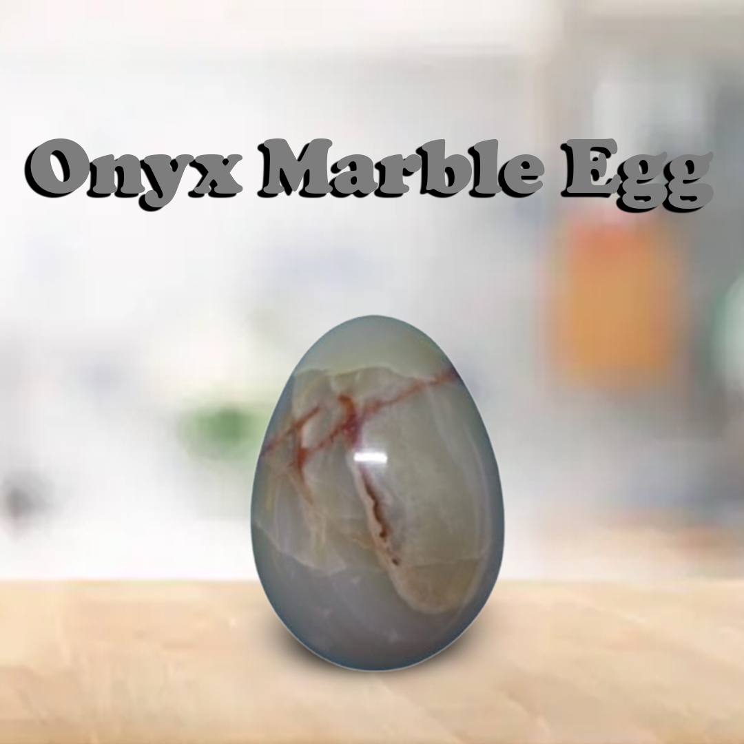 Onyx Egg/Pakistani Handcrafted Marble Egg - Image 2