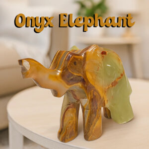 Onyx Elephant (Size :11 cm)