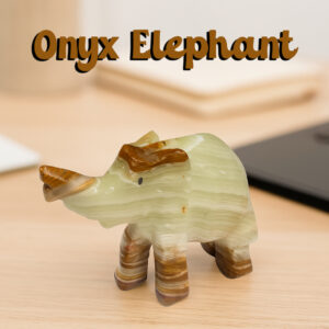 Onyx Elephant (Size :11 cm)