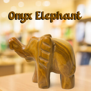 Onyx Elephant (Size : 9 cm)