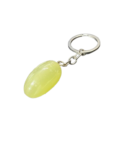 Handcrafted Onyx Marble Grapes Keychain - Image 3