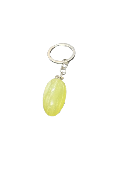 Handcrafted Onyx Marble Grapes Keychain - Image 6