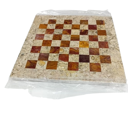 Handcrafted Onyx Marble Chess Board Size: 10×10 inch - Image 9
