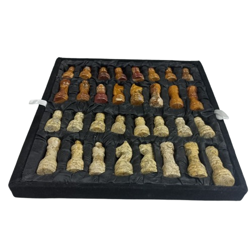 Handcrafted Onyx Marble Chess Board Size: 10×10 inch - Image 8