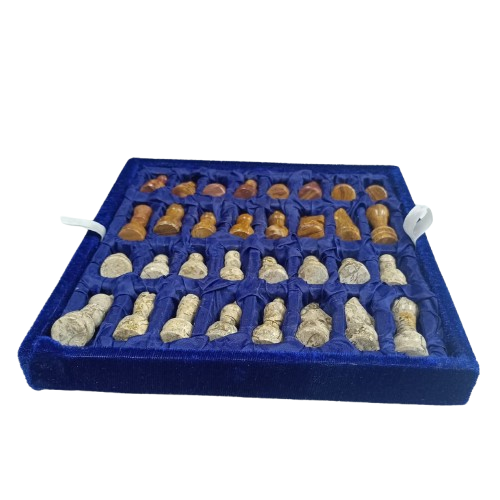 Handcrafted Onyx Marble Chess Board Size:8x8inch - Image 5