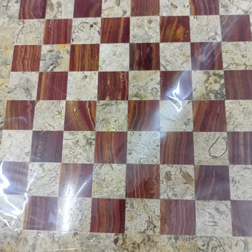 Handcrafted Onyx Marble Chess Board Size:8x8inch - Image 10