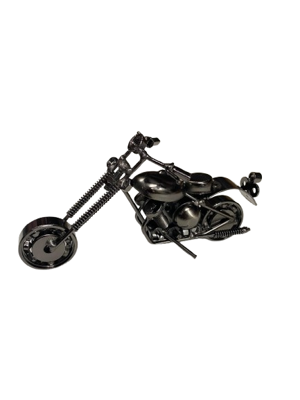 Handcrafted Vintage Metal Motorcycle size : 15cm - Image 6