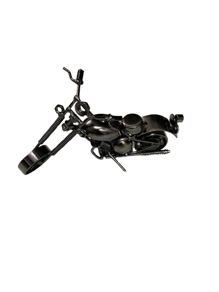 Handcrafted Vintage Metal Motorcycle size : 15cm - Image 5