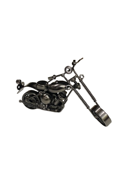 Handcrafted Vintage Metal Motorcycle size : 15cm - Image 7