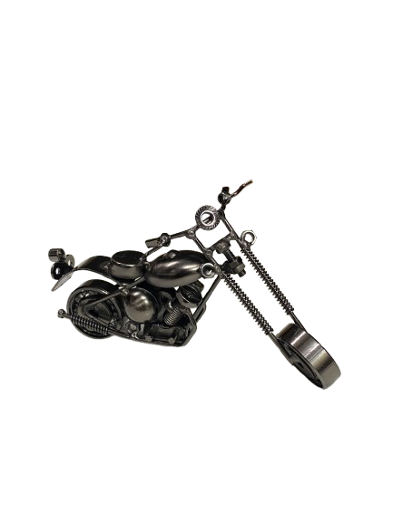 Handcrafted Vintage Metal Motorcycle size : 15cm - Image 8