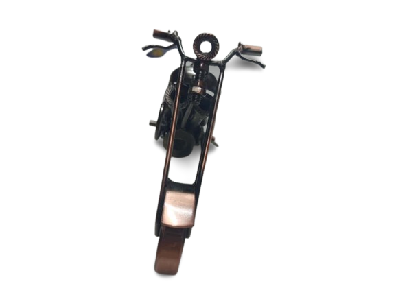 Handcrafted Vintage Metal Motorcycle size : 15cm - Image 4