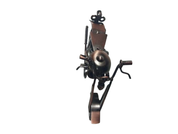 Handcrafted Vintage Metal Motorcycle size : 15cm - Image 5