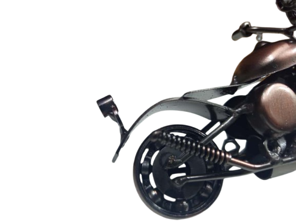Handcrafted Vintage Metal Motorcycle size : 15cm - Image 8
