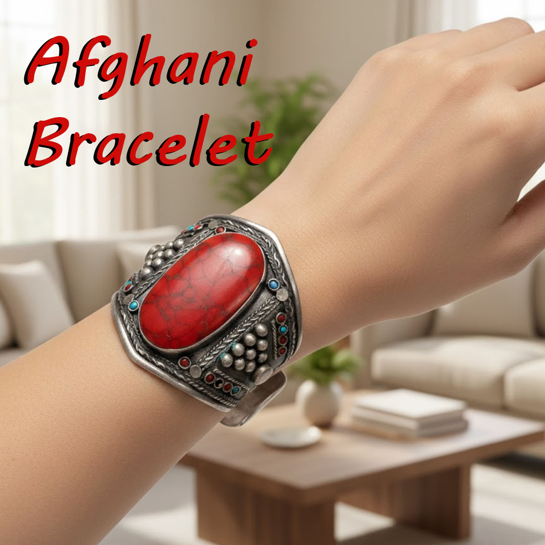 Afghani Bracelet With Artificial Stone