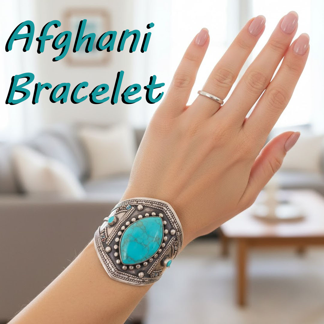 Afghani Bracelet With Artificial Stone