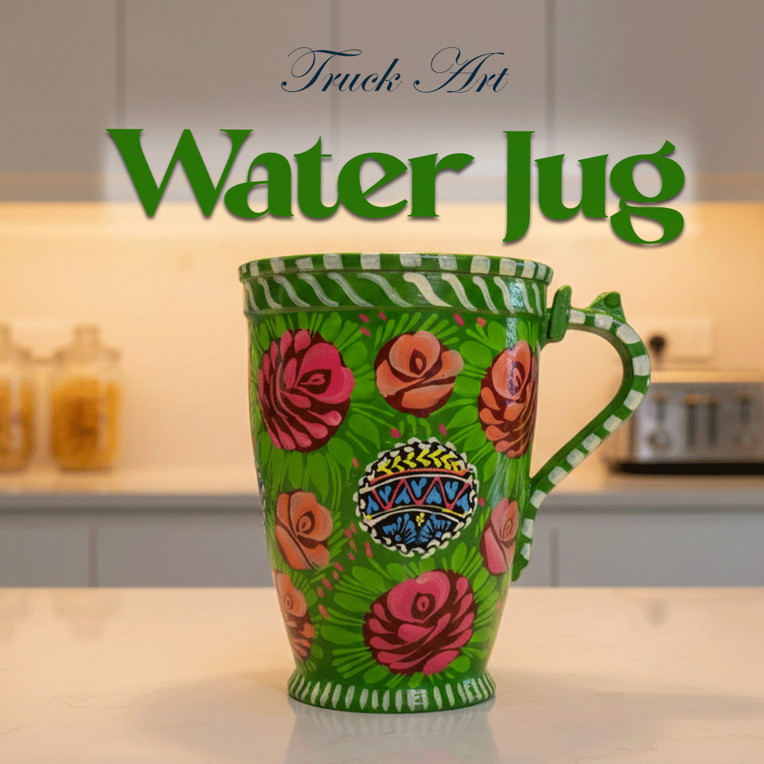 Truck Art Water Jug (H-20cm/Capacity 2 Litre)