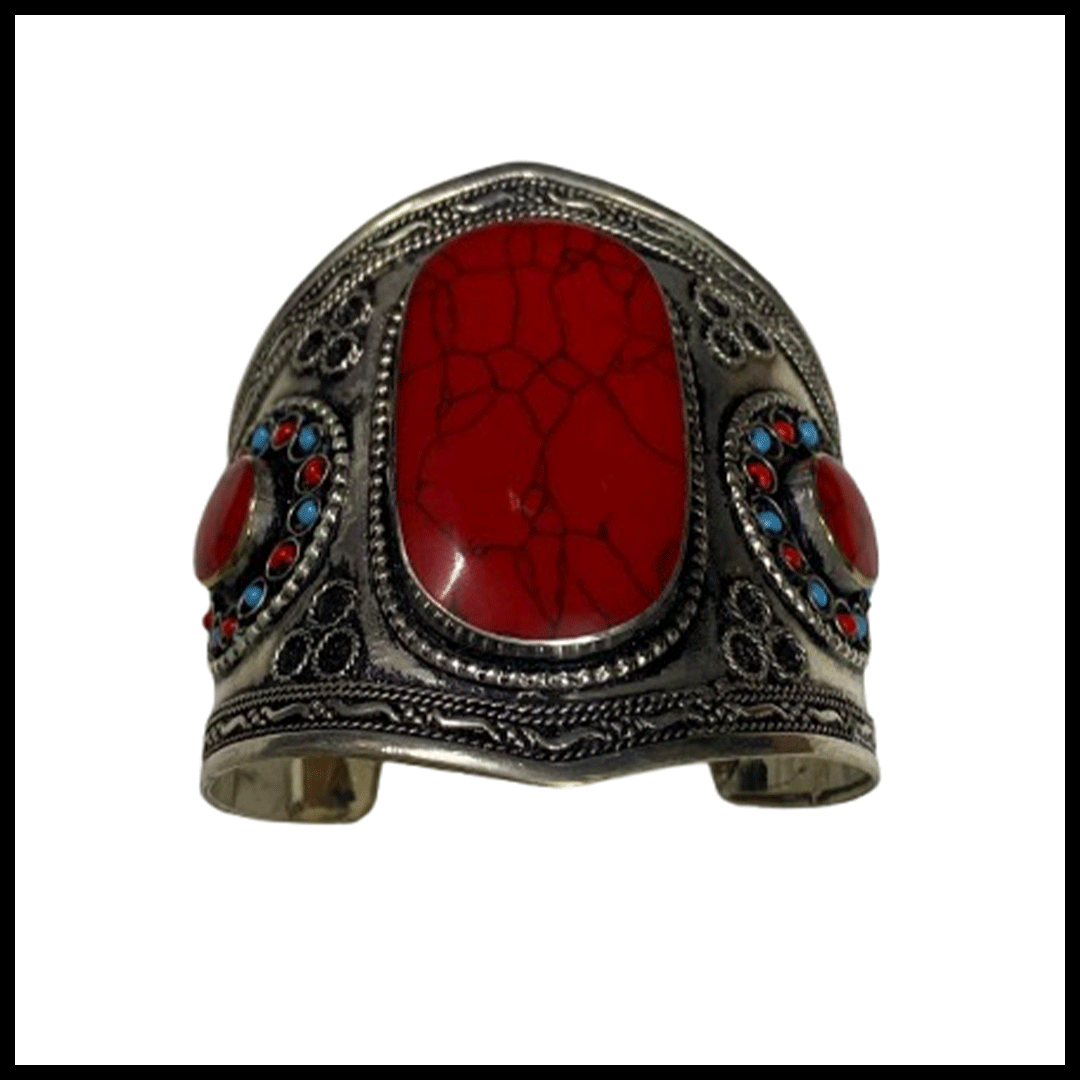 Afghani Bracelet With Artificial Stone - Image 2