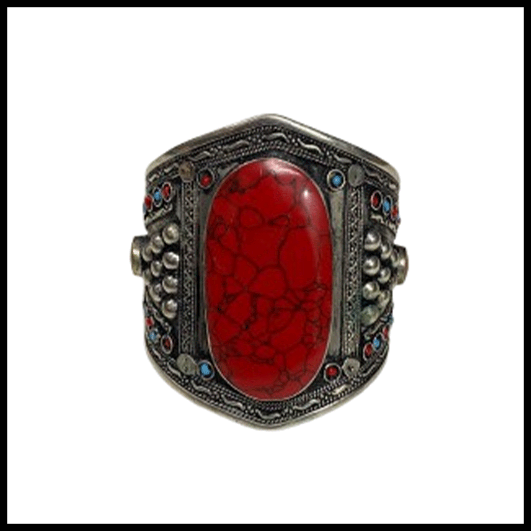 Afghani Bracelet With Artificial Stone - Image 2