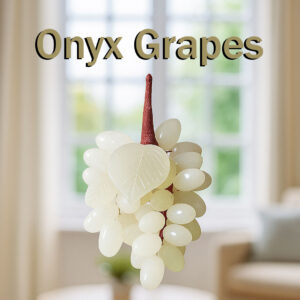 Elegant Onyx Grapes – Luxurious Decorative Stone Art 50 pcs
