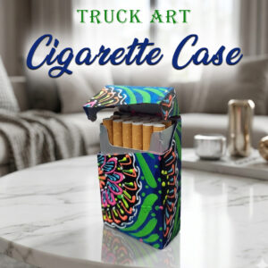 Colorful Truck Art Cigarette Case – Stylish & Durable Holder