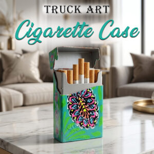 Colorful Truck Art Cigarette Case – Stylish & Durable Holder