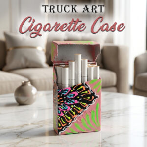 Colorful Truck Art Cigarette Case – Stylish & Durable Holder