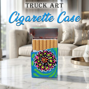 Colorful Truck Art Cigarette Case – Stylish & Durable Holder