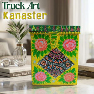 Hand-Painted Truck Art Kanaster – Size: (W-7 x H-9)