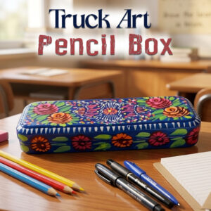 Pakistani Truck Art Bundi Pencil Box (W-20cm)