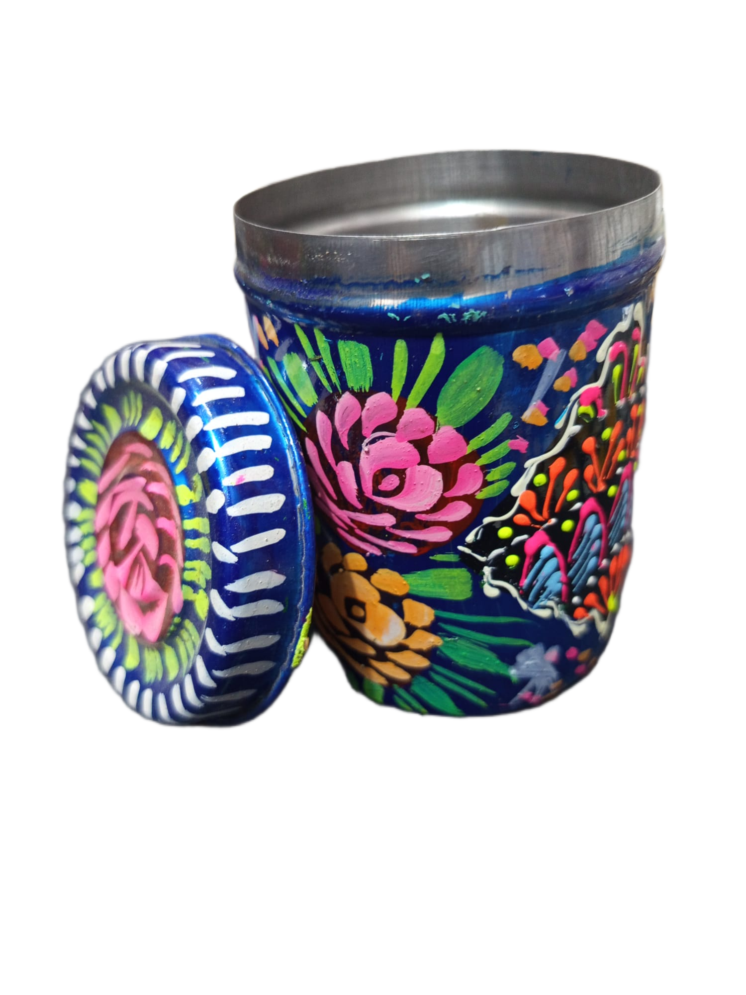 Truck Art Masala Box – Traditional Pakistani Spice Storage (H-4.5 Inch) - Image 6