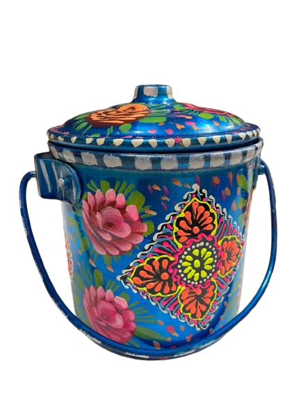 Truck Art Milk Bucket (Size : 17cmx14cm) - Image 3
