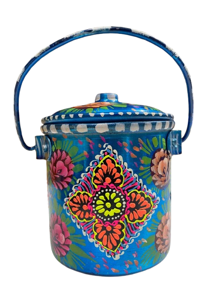 Truck Art Milk Bucket (Size : 17cmx14cm) - Image 6
