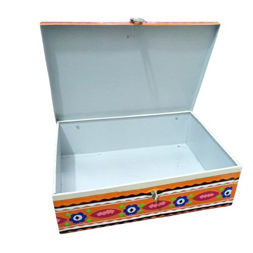 Chamakpatti Box: Real Truck Art Design for Storage and Decoration (W-27, H-19 cm) - Image 6