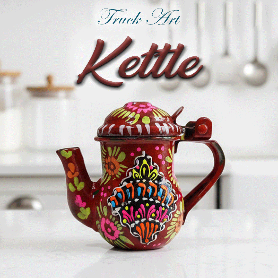 Truck Art Kettle (H-10cm)