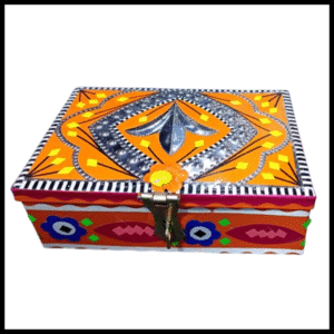 Chamakpatti Box: Real Truck Art Design for Storage and Decoration (W-16, H-11 cm)