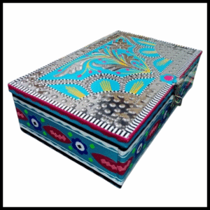 Chamakpatti Box: Real Truck Art Design for Storage and Decoration (W-25, H-17 cm)