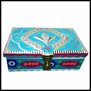 Chamakpatti Box: Real Truck Art Design for Storage and Decoration (W-16, H-11 cm)