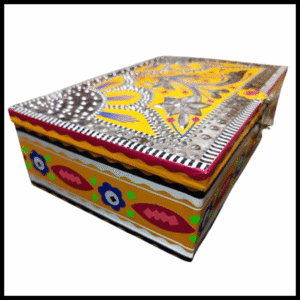 Chamakpatti Box: Real Truck Art Design for Storage and Decoration (W-25, H-17 cm)
