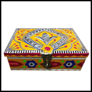 Chamakpatti Box: Real Truck Art Design for Storage and Decoration (W-16, H-11 cm)