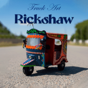 Truck Art Rickshaw (W-10cm:H-9cm)